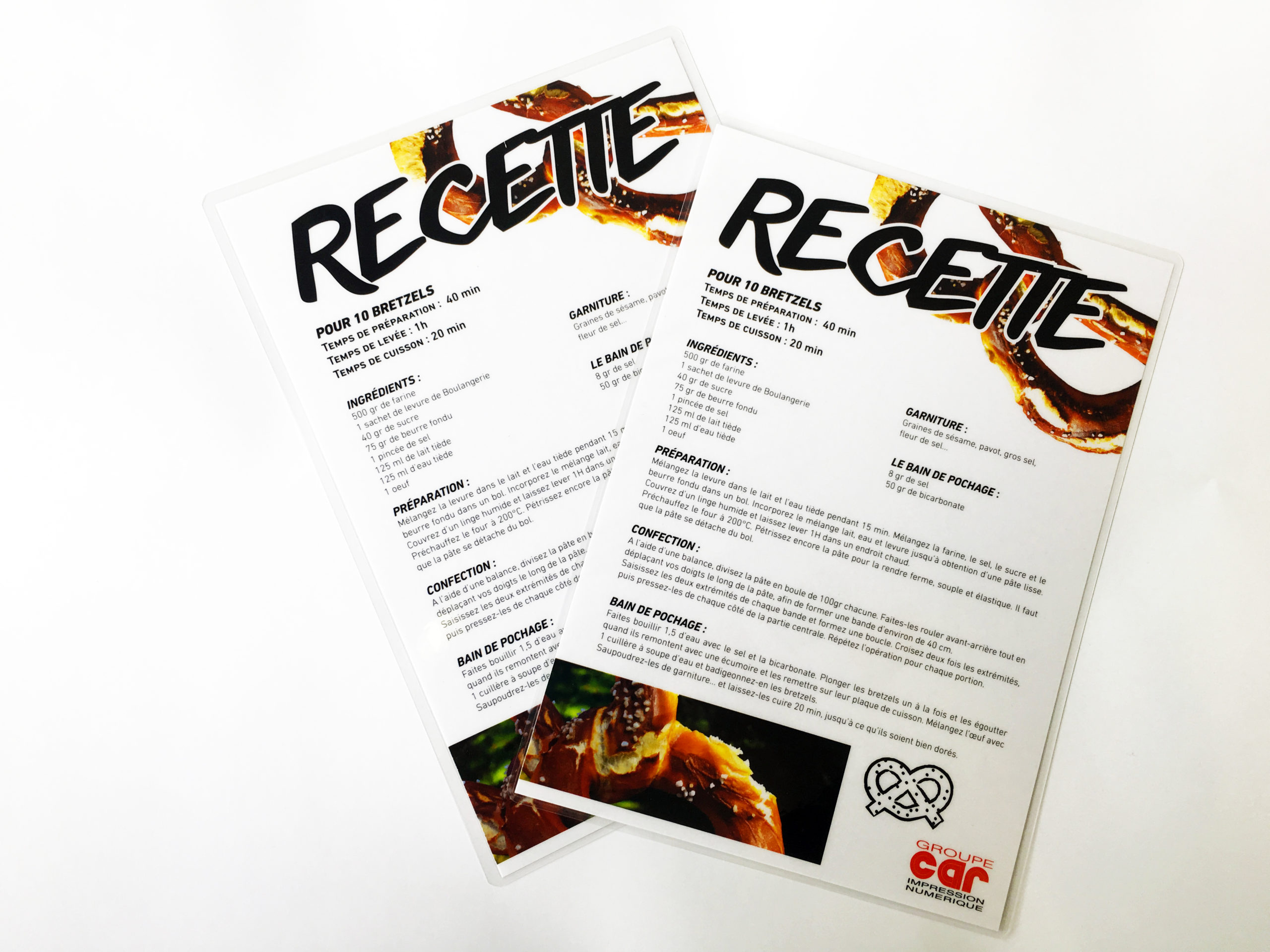 Protégez vos recettes, plastifiez-les  !