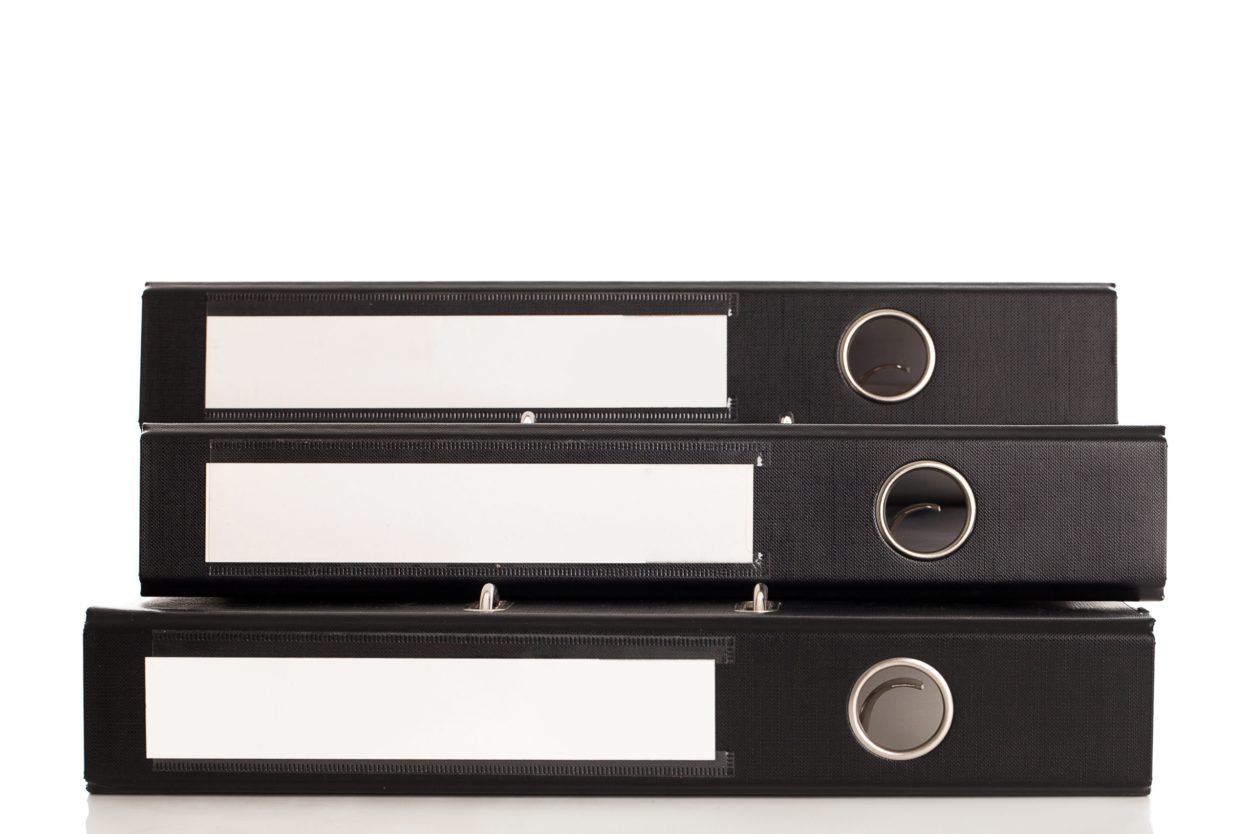 Office black document folders mise en classeur impression et découpe avec intercalaire ou étiqueté pour organisation