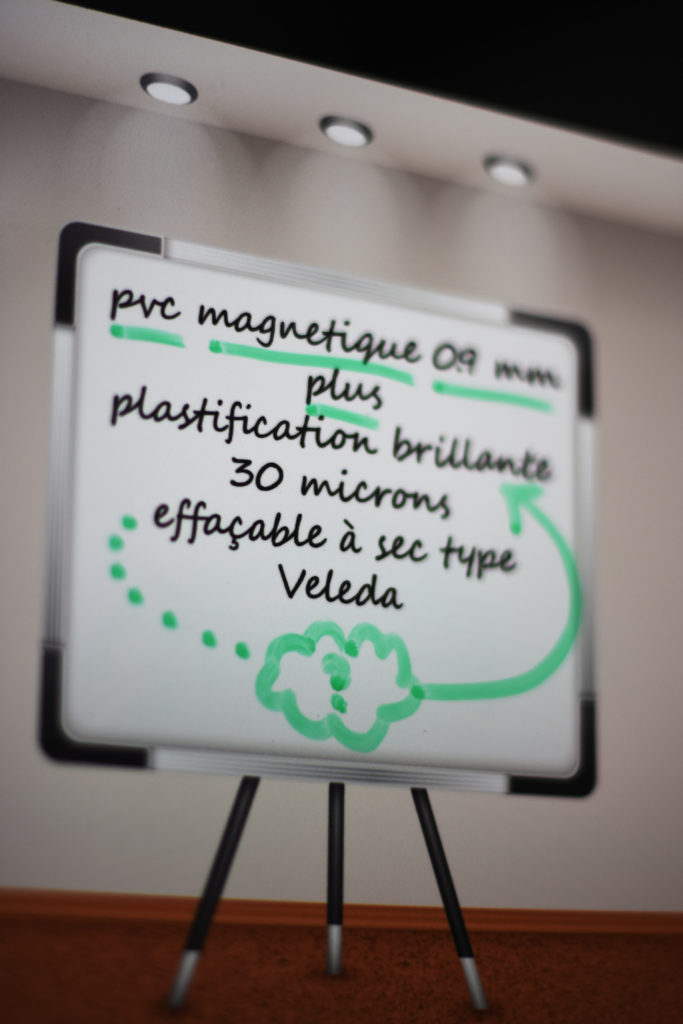 impression PVC magnétique effaçable à sec veleda repositionnable amélioration vie au bureau