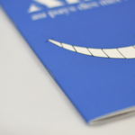 Exemple reliure piqué à cheval ou dos carré piqué