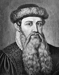 Johannes Gutenberg, inventeur de l’imprimerie